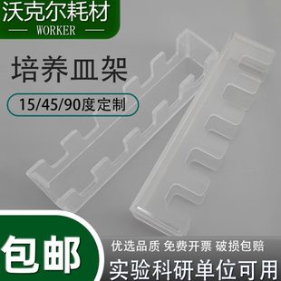 竖放 150mm 120 有机玻璃培养皿架 100 玻璃培养皿60 10个装