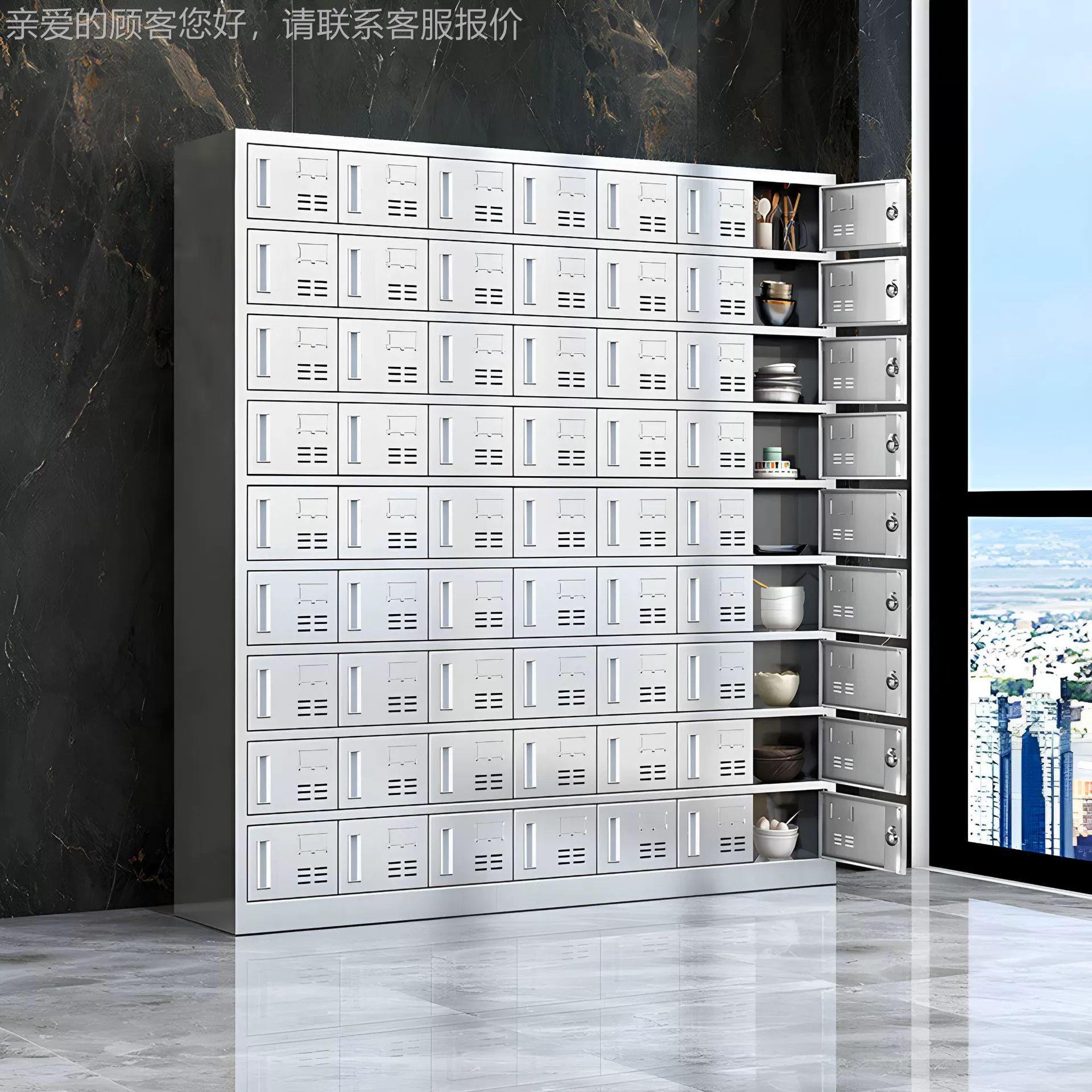 不钢碗柜员工多门锈餐具柜单位食锁堂餐厅FZ-BXGDM格餐盘柜多带储
