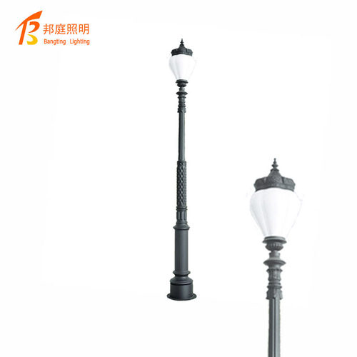 欧式庭院灯小区花园别墅单头景观草坪灯复古户外防水路灯高杆灯