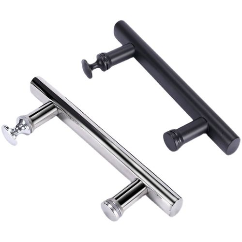 淋浴房拉手圆弧浴室l门把手不锈钢304卫生间玻璃门移门把手孔距14