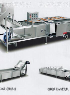 019型RBP菜蔬清洗风干线 大2型净菜设备 气 泡喷淋清洗机