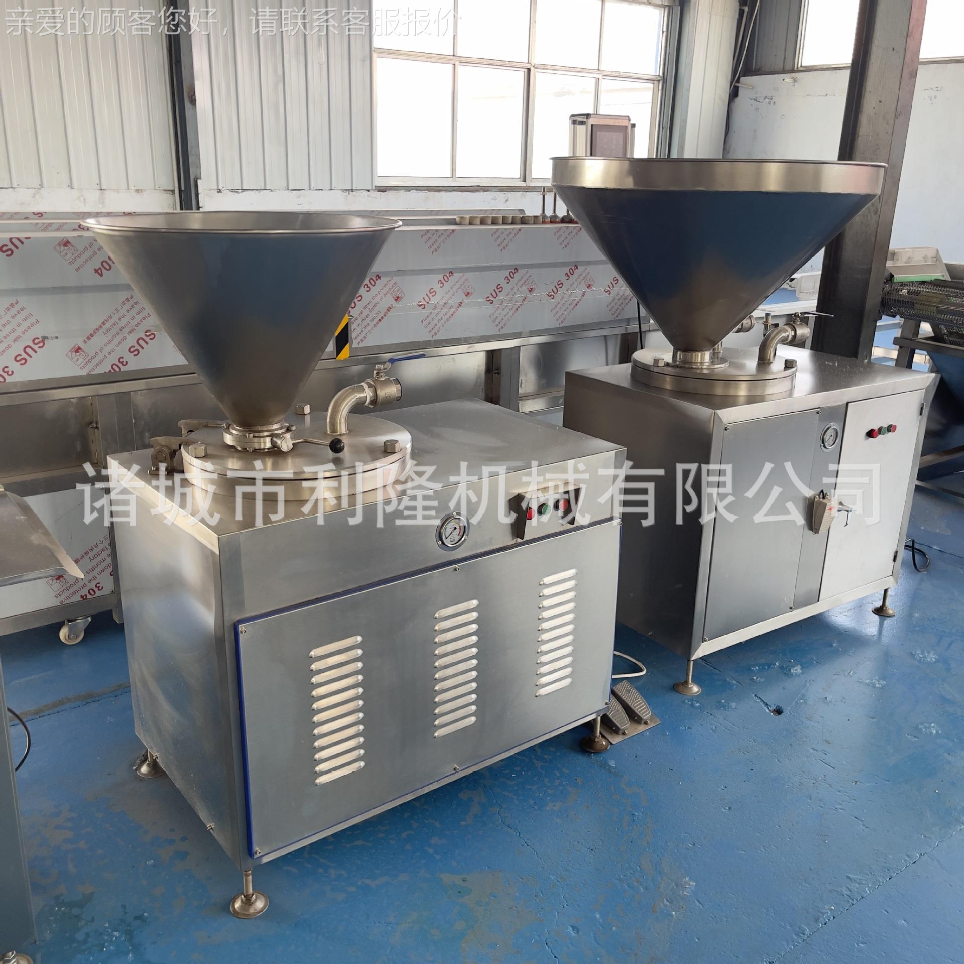 淀粉肠罐WNC机灌火腿装肠设备 商肠用液 压双管灌机