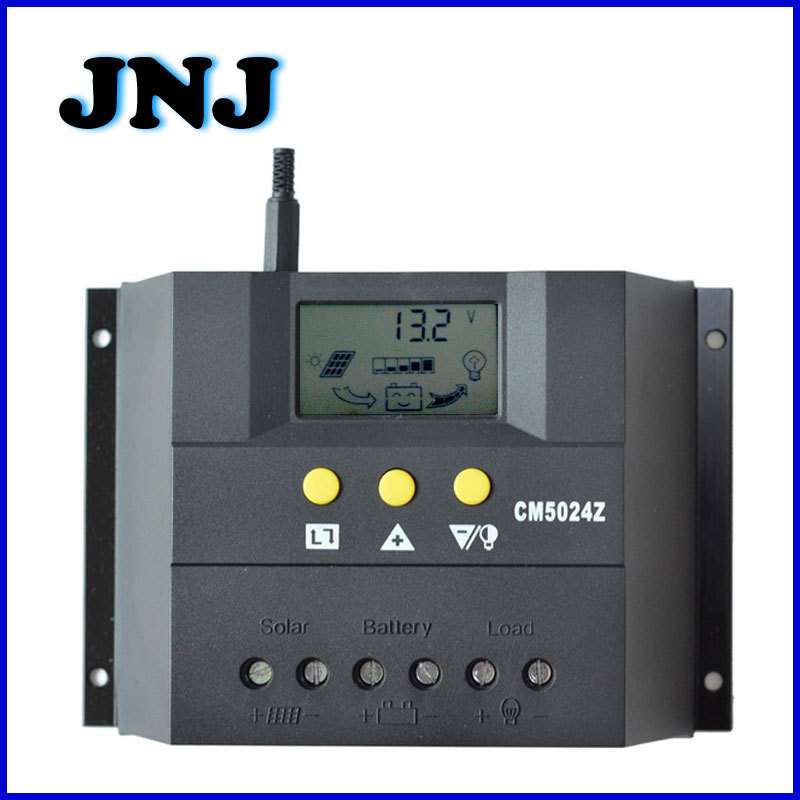 10-80A液晶显示太阳能控制器12V24V系统充放电50A灯控