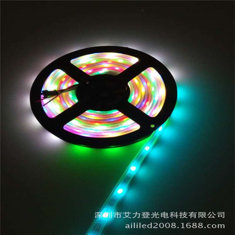 DC12V5050S灯条LED幻彩灯条SK6812 48灯 SMD5050RGB断点续传全彩