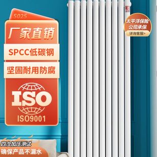 家用暖气片大水道钢制二柱暖气片壁挂式 钢制暖气片散热器 包邮