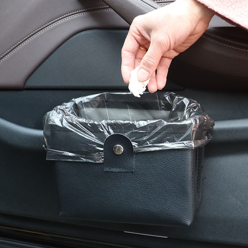 车载垃圾桶汽车内用垃圾袋可挂式折叠前排后O排主副驾汽车内饰用