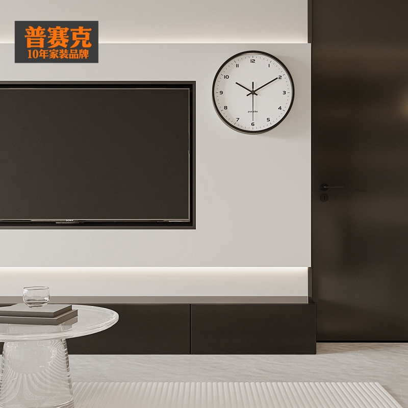 2024年新款家用挂钟简约现代客厅时尚钟表时钟创意U个性挂表石英