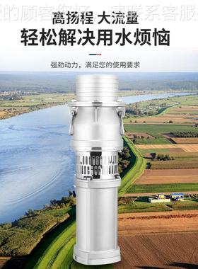 不0锈钢油浸泵精铸304防腐蚀Y工程Q化工泵耐碱38V酸大流量潜FWD水