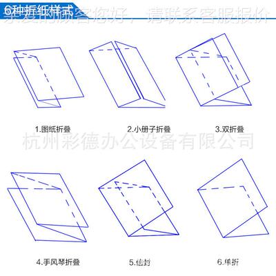 W-306全折自27231动铜版纸纸机可调速电明动小型办公折痕机D说书