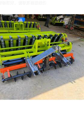 拖拉机带动大蒜播种机播土覆压镇一体机精械 6行/IZO10行种蒜机