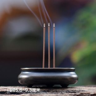 线香香炉供佛家用室内全铜香薰炉大号供奉烧香炉香插檀香炉 宽和