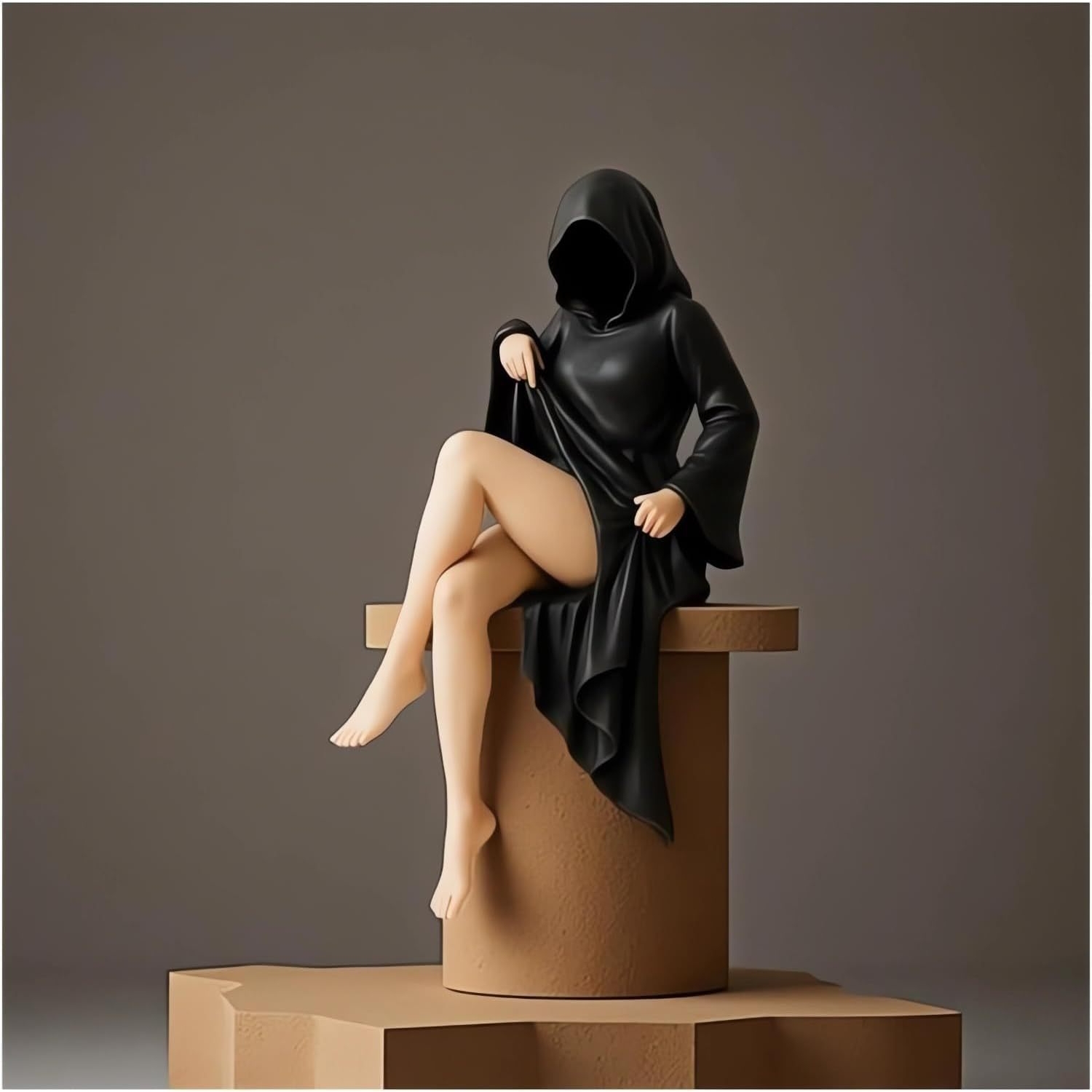 万圣节Mysterious statue哥特式神秘树脂摆件家居桌面雕塑装饰品