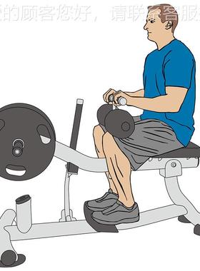 美国提乔MTRIX商用坐式小腿升MG-PL7山7小腿提踵腓肠肌训练AMG-PL