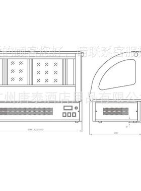 广唐泰酒州用品 S店CJ4-8L0SCLJ4-80F台式蛋糕柜 蛋糕展示柜