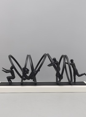 现代简约北欧轻奢装饰品家居v电视柜玄关酒柜工艺品样板房创意摆