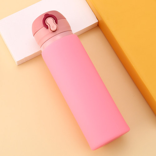 硅胶杯套 直筒带底保m温杯防滑套玻璃水杯防烫隔热通用保护套6.5c