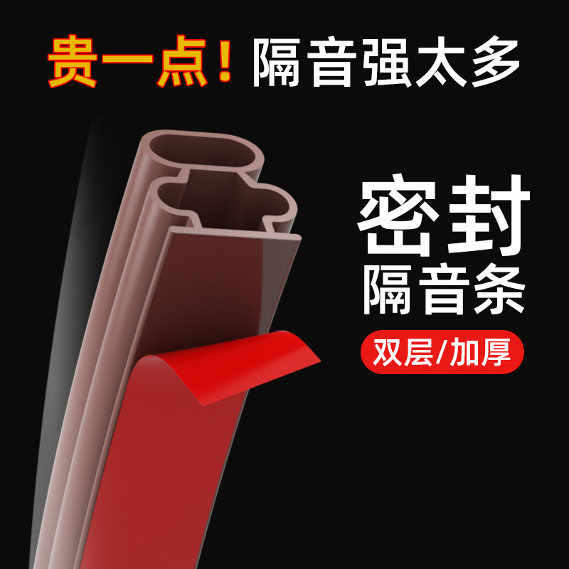 防盗门防b撞条静音密封条自粘门缝门框缝隙挡风神器入户门隔音防