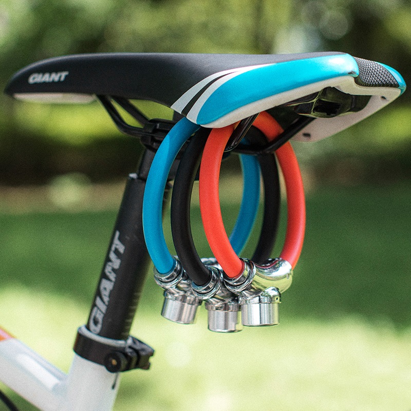 ULAC优力自行车锁圈锁防盗钢缆锁山地公路车便携迷你环形锁骑行