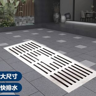 160 户外庭院花园加大加宽大排量大口径110 200管304不锈钢地漏
