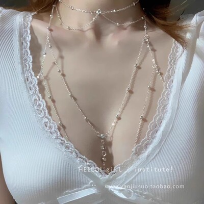 胸链身体链欧美bodychain性感比基尼bikini锁骨后背链配饰项链女