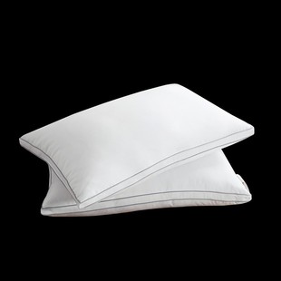 卡撒天娇枕头羽丝绒枕芯柔软舒适枕星级酒店枕头一对成人护颈枕头
