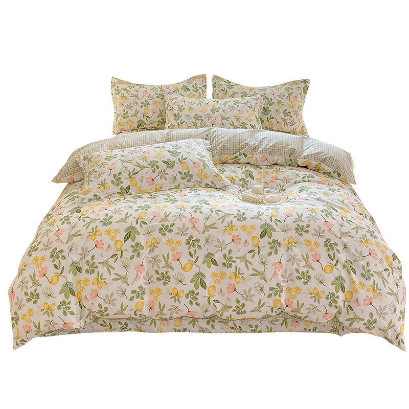 碎花全棉夹棉被套单件纯棉空调被罩夏被两用单人夏季夏凉被薄被子