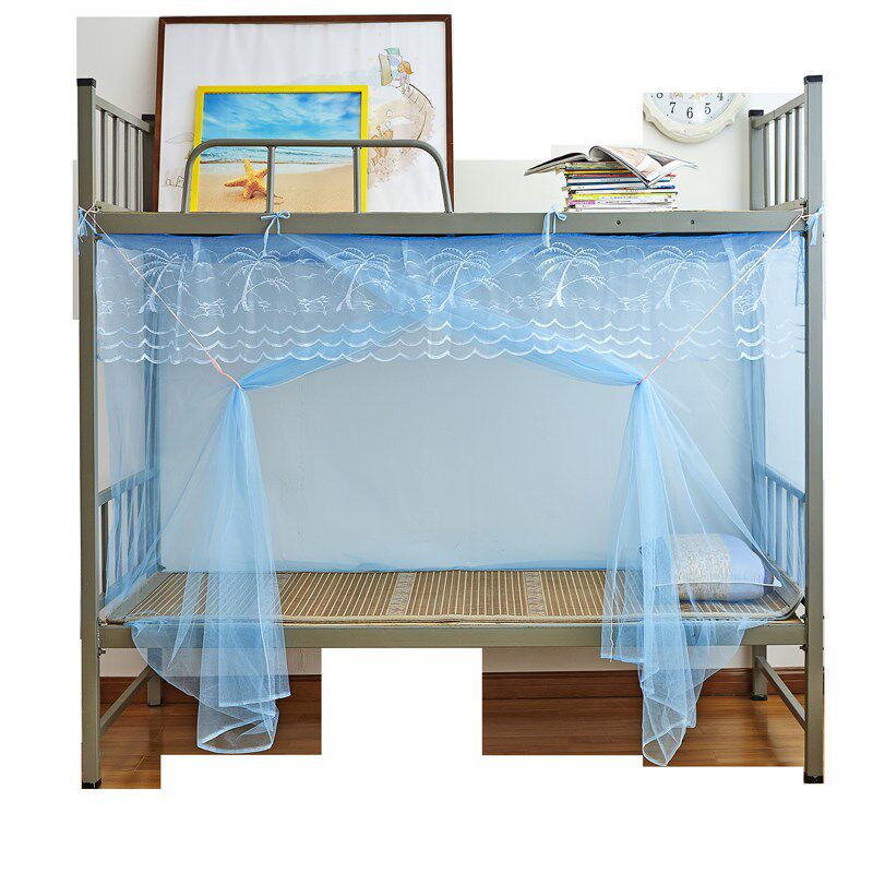 大学生宿舍上下铺家用寝室上下床加密蚊帐单人防尘顶1米/1.2M/1.5