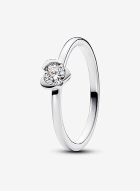 潘家同款银小众时尚通勤超闪锆石指环王冠个性多环珍珠戒指女