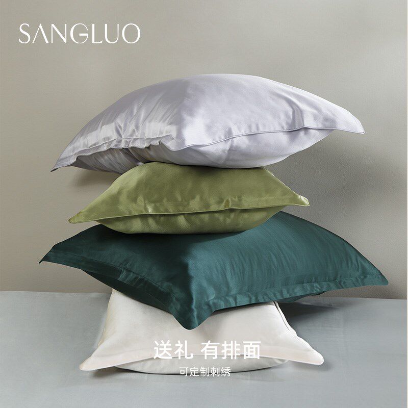 加大版22姆米枕套桑罗重磅全真丝凉感亲肤100%桑蚕丝枕头套送礼