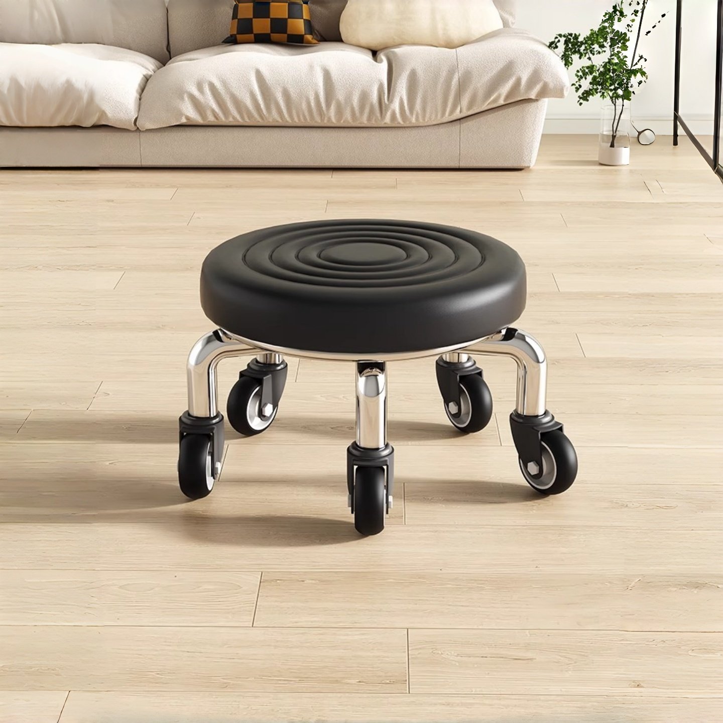 万向轮小凳子家用滑轮矮凳圆凳美甲缝矮凳儿童学步凳小板凳换鞋凳,住宅家具,矮凳,淘宝优惠券,粉丝福利购,淘宝优惠卷