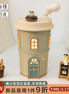 阿楹 复古玄关床头柜小夜灯书房茶几稀奇古怪摆件好看治愈520礼物