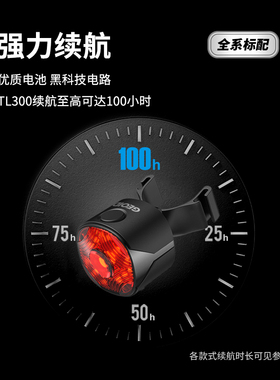 迈金GEOID自行车尾灯刹车灯夜骑灯山地公路车骑行装备智能骑行灯