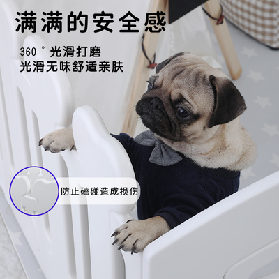 QTA狗笼子自由组装室内宠物围栏狗栅栏狗窝中小型犬狗围栏狗护栏