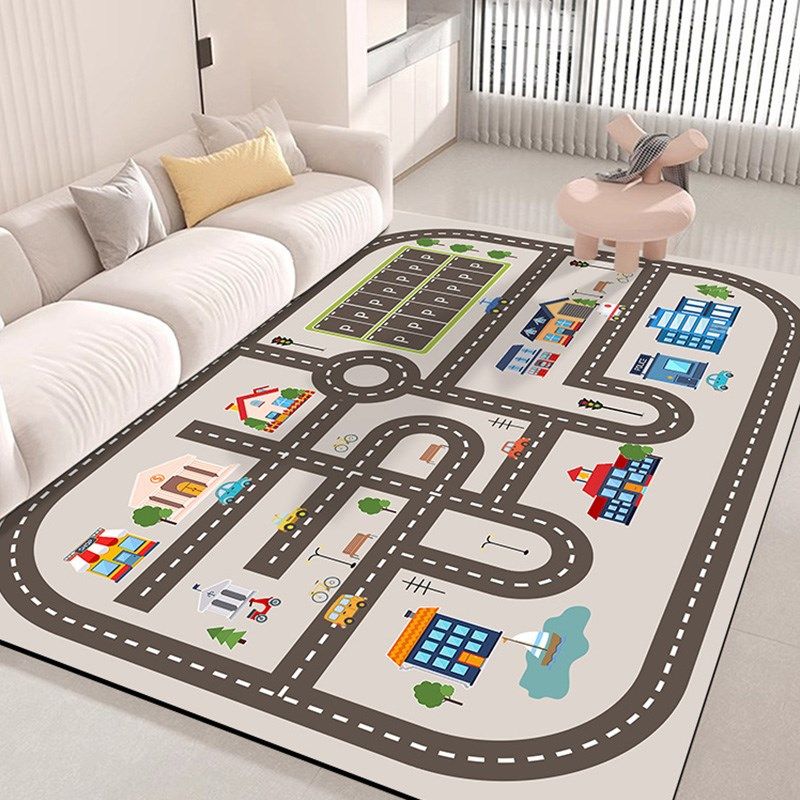 儿童停车场地垫爬行垫游戏垫子地毯玩具垫宝宝爬爬垫加厚客厅家用,居家布艺,家用脚垫,淘宝优惠券,粉丝福利购,淘宝优惠卷