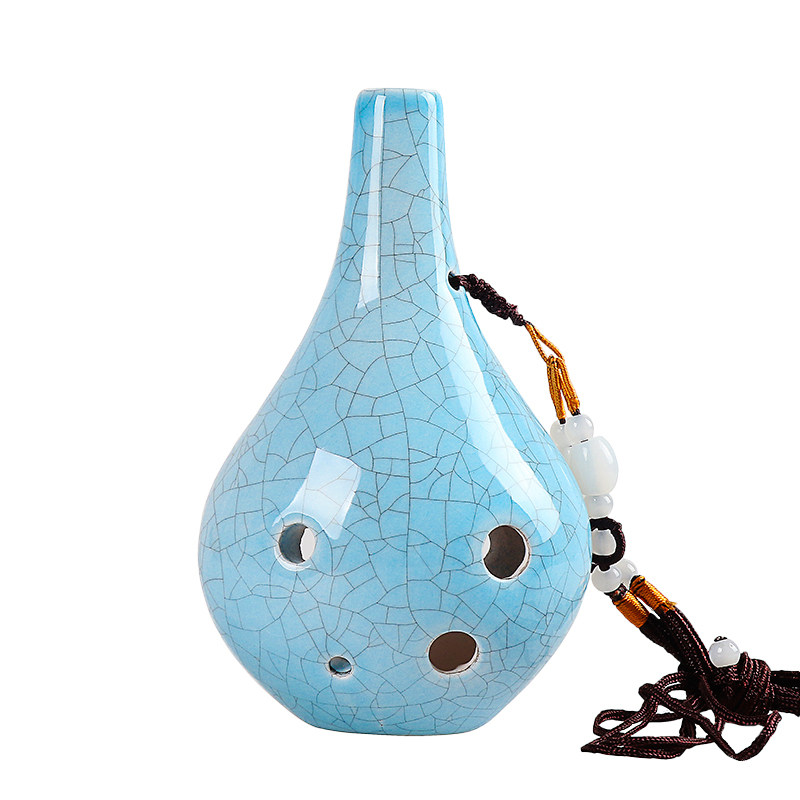 【yadi/雅的】六孔陶笛 中音C调 初学者陶笛AC 直立式6孔学生乐器