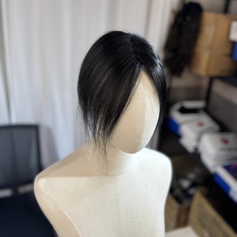 诺菲蓬松头顶增发量假发片女头顶真发全真人发遮白发补发发片浏海