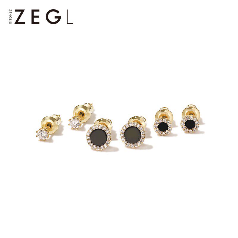 ZENGLIU多耳洞耳钉简约女小巧气质耳环耳骨钉2021新款潮银针耳饰