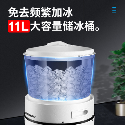 美莱特台式大容量圆桶碎冰机商用火锅奶茶日料酒店餐厅商用刨冰机