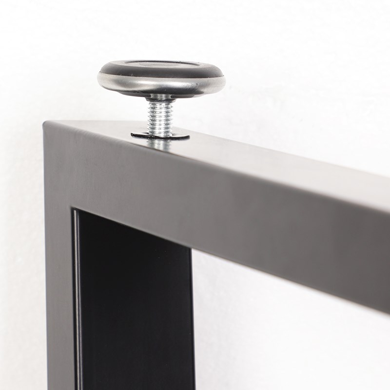 电脑桌子腿支撑架金属铁艺吧台办公桌书桌架大板腿脚桌脚支架