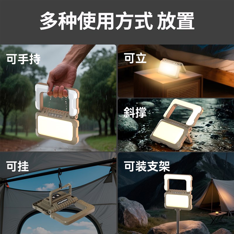铭久露营灯户外灯帐篷氛围灯夜市摆摊照明灯应急家用充电超长续航