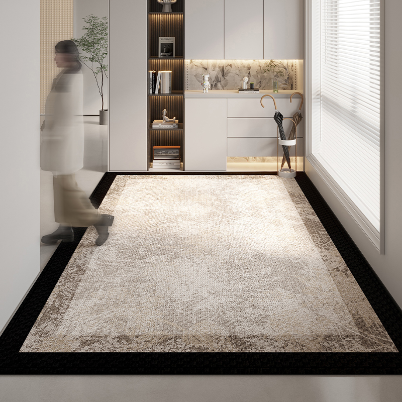 入户门地垫轻奢高级感进门脚垫玄关耐脏除尘防滑门垫子可裁剪定制