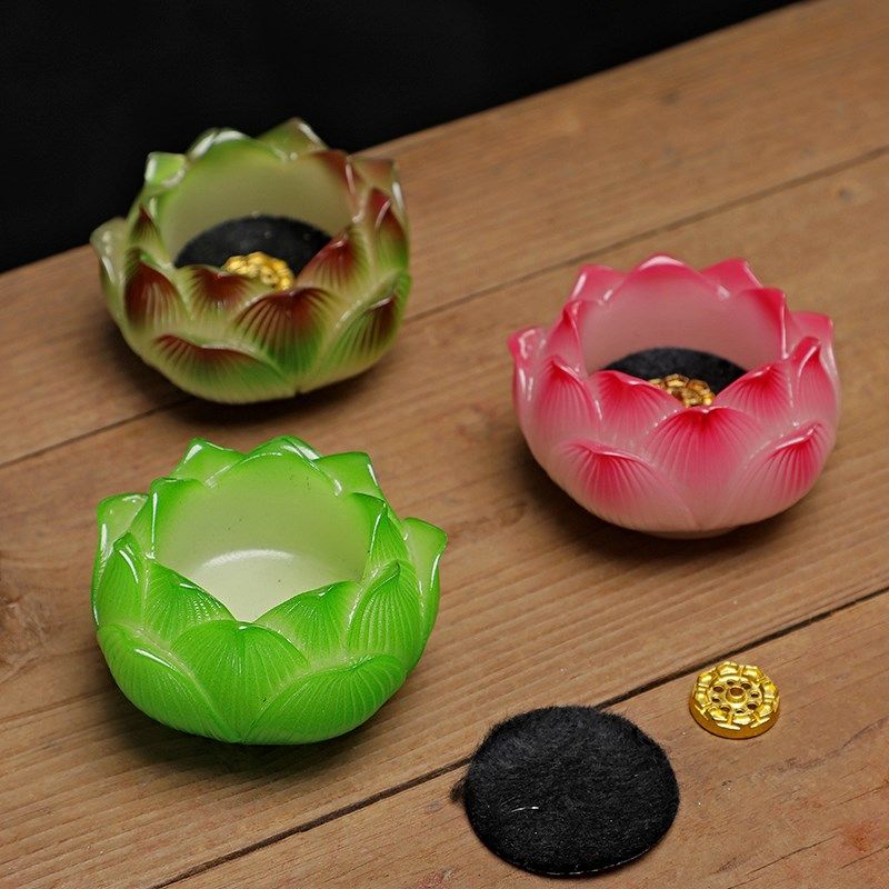 九品莲花台香炉檀香炉盘香炉无粘粉香炉线香炉塔香炉创意玄关摆件