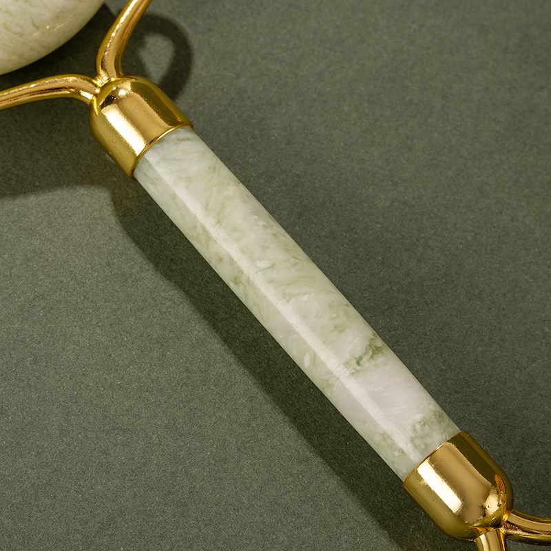 【真玉石】面部按摩滚轮美容棒眼部穴位提拉推刮痧导入仪华妃同款