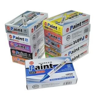 东洋白色油漆笔 修补标记轮胎白色记号笔防水褪色