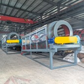 无轴滚筒筛沙机洗石机层筛网齿轮驱动大型分离筛选机洗砂机设备