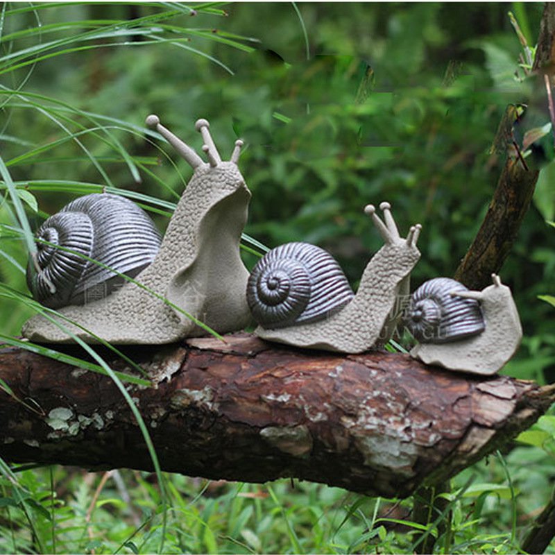 紫砂陶瓷蜗牛茶宠摆件茶具茶盘配件田园多肉摆件工艺品家居摆件