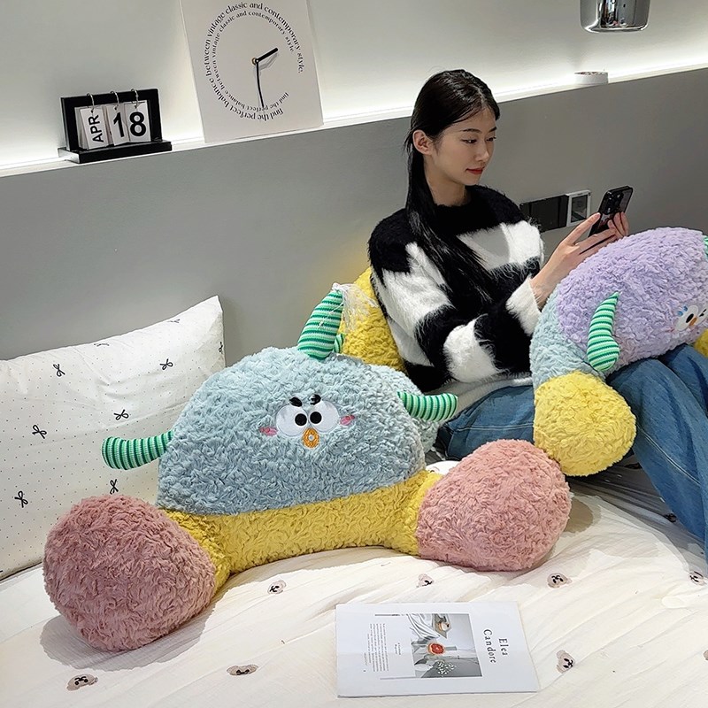 靠枕床头宿舍学生玩手机靠v垫椅子沙发靠背垫可爱抱枕床上靠背枕