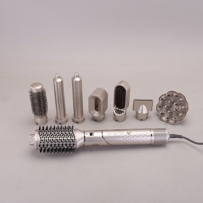 ENZO恩佐EN-755速7合1直发器发梳一步热风造型器吹风机卷发器刷