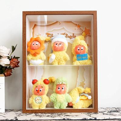 泡泡玛特星星人我们都是星星人毛绒挂件收纳展示盒展示框抽拉相框