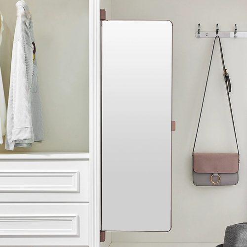 衣柜镜子内装隐形旋转全身镜全身折叠平开门全身镜内置对开门推拉